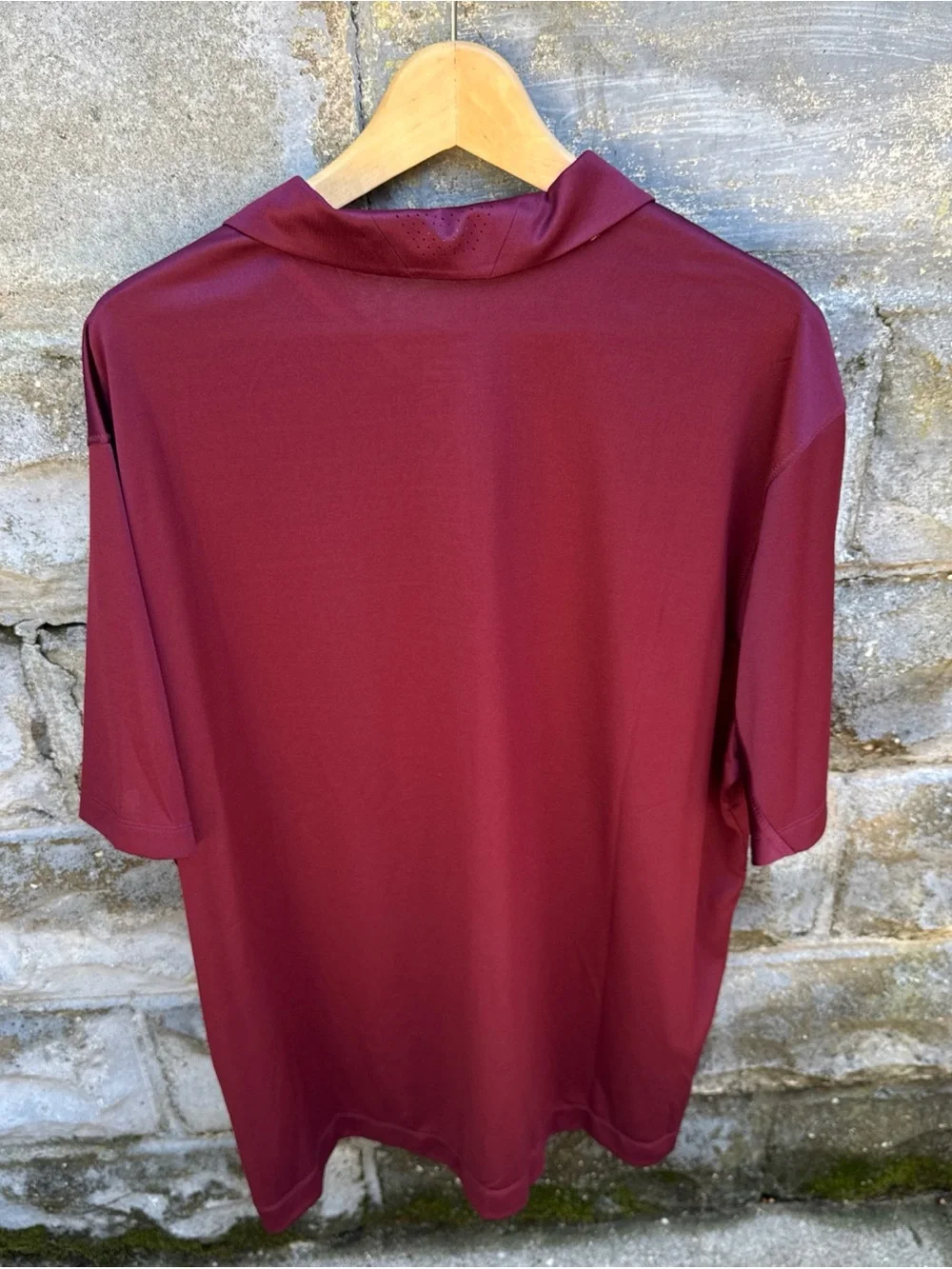 Virginia Tech Hokies Shirt Mens XXL Maroon NCAA Football Nike Dri Fit Polo New